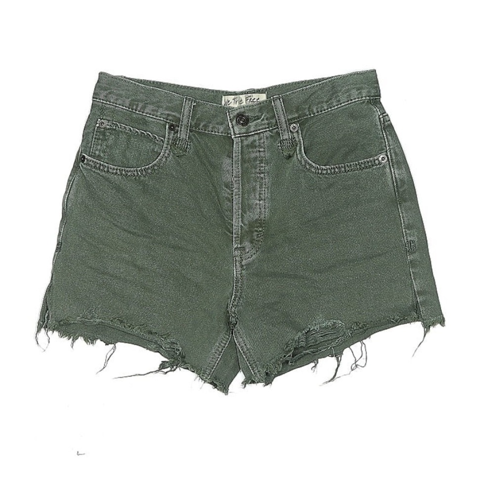 We The Free Olive Jean Shorts